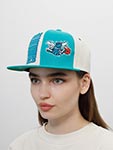 Бейсболка MITCHELL NESS арт. HHSS5154-CHOYYPPPOWTL Charlotte Hornets NBA (голубой / белый)